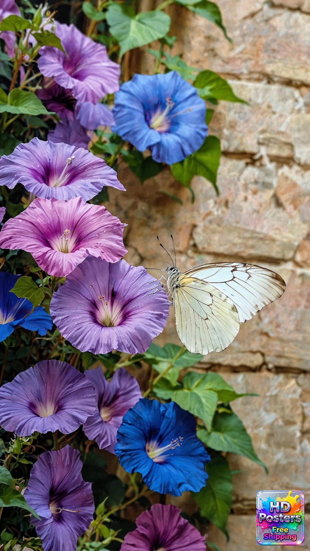 “Midnight Bloom” – 4K Moonlit Hibiscus Poster (Mulitple Selections)