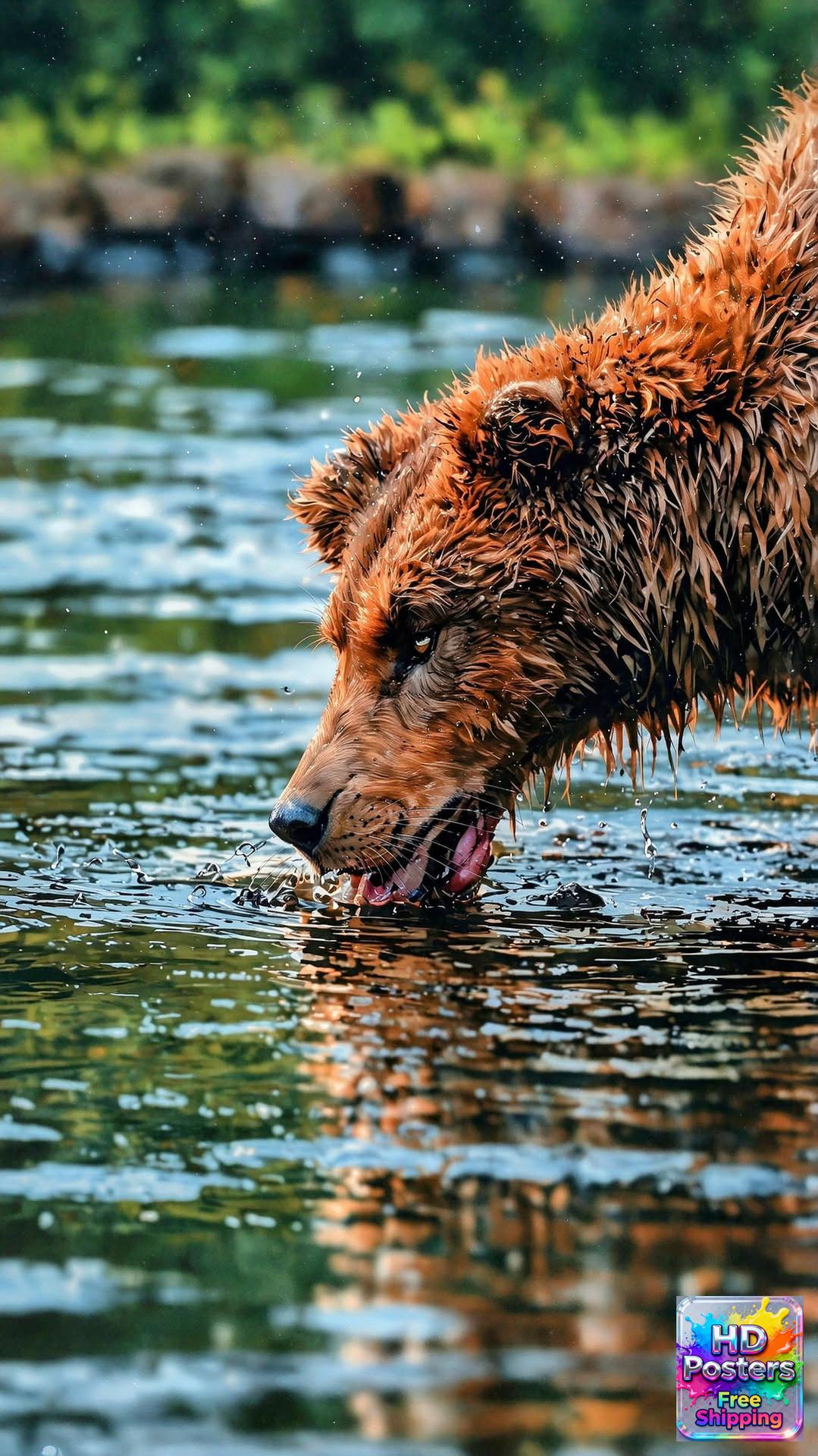 “Midnight Bloom” – 4K Moonlit Hibiscus Poster (Mulitple Selections)
