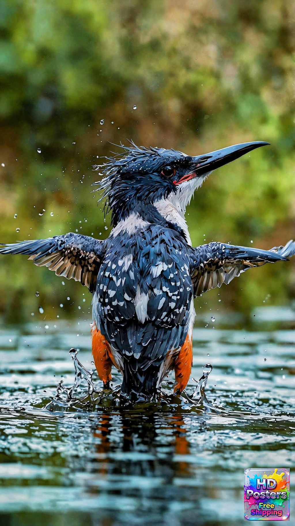 “Midnight Bloom” – 4K Moonlit Hibiscus Poster (Mulitple Selections)