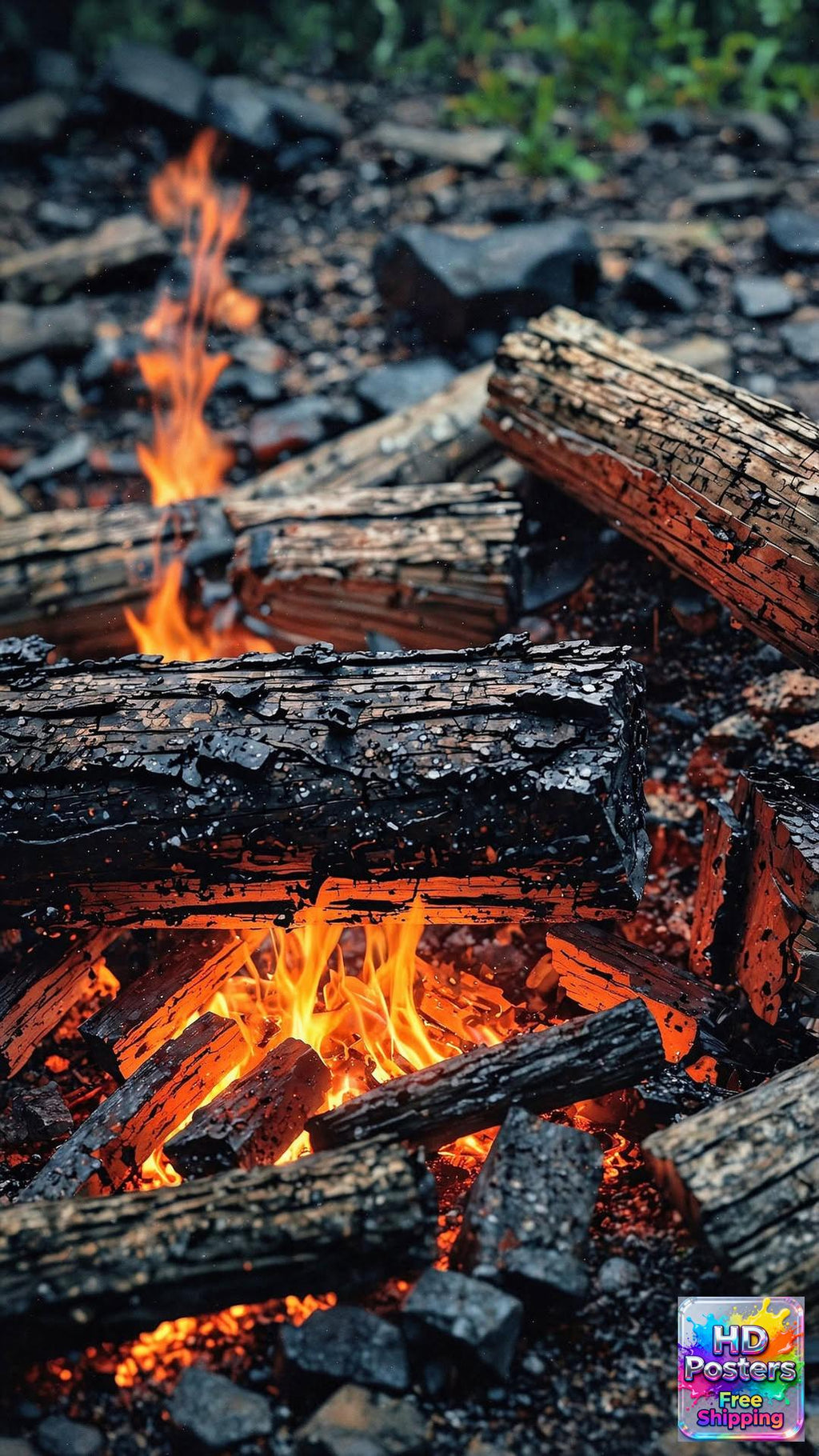 “Midnight Bloom” – 4K Moonlit Hibiscus Poster (Mulitple Selections)