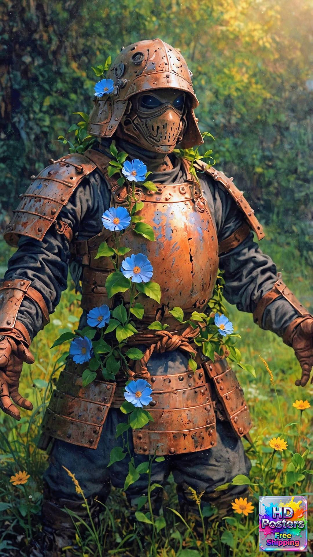 “Midnight Bloom” – 4K Moonlit Hibiscus Poster (Mulitple Selections)