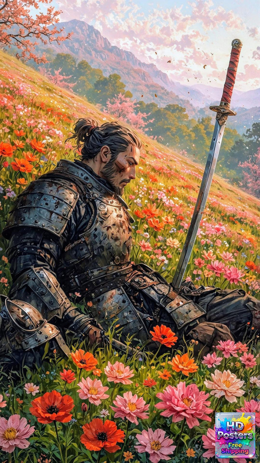 “Midnight Bloom” – 4K Moonlit Hibiscus Poster (Mulitple Selections)