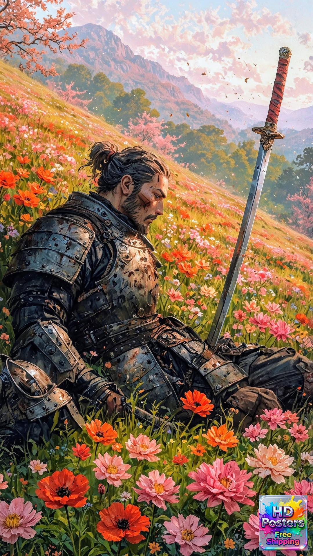 “Midnight Bloom” – 4K Moonlit Hibiscus Poster (Mulitple Selections)