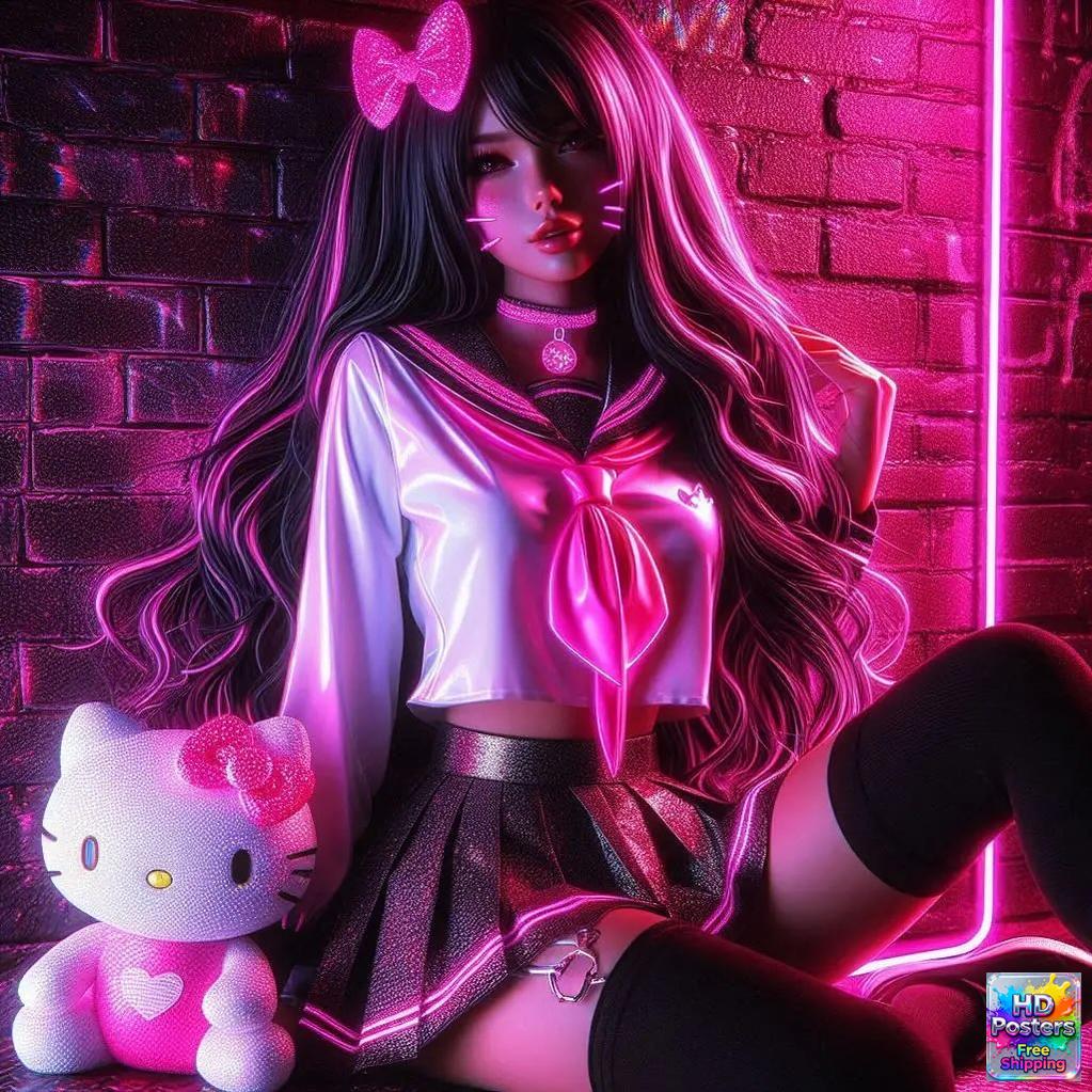 “Neon Doll” – Electric Street Art Edition (Mulitple Selections)
