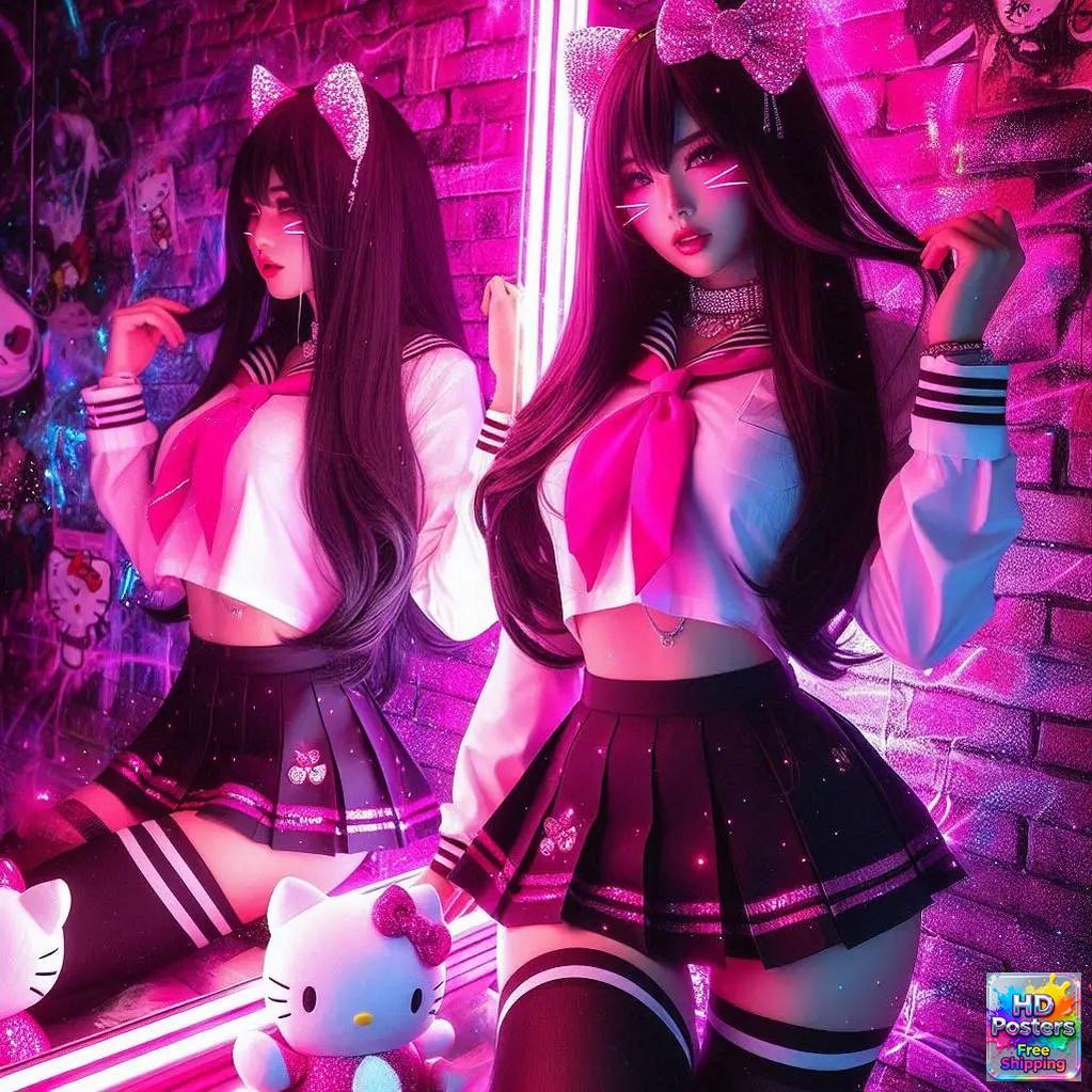 “Neon Doll” – Electric Street Art Edition (Mulitple Selections)