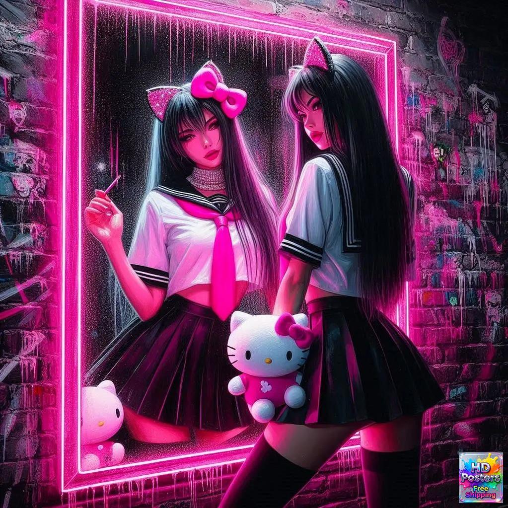 “Neon Doll” – Electric Street Art Edition (Mulitple Selections)