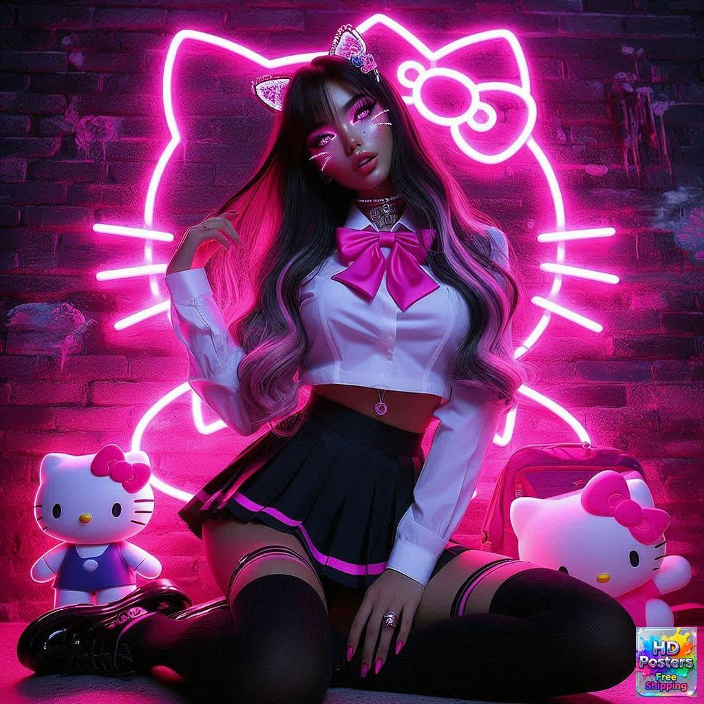 “Neon Doll” – Electric Street Art Edition (Mulitple Selections)