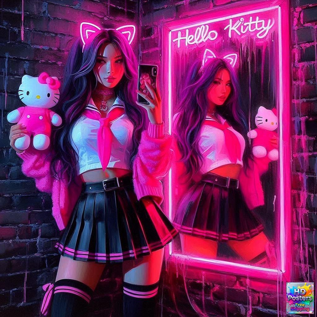“Neon Doll” – Electric Street Art Edition (Mulitple Selections)