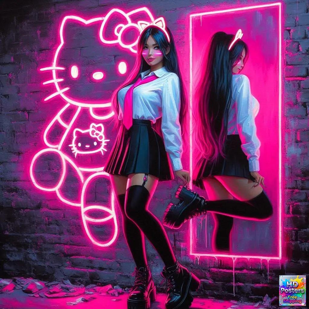 “Neon Doll” – Electric Street Art Edition (Mulitple Selections)