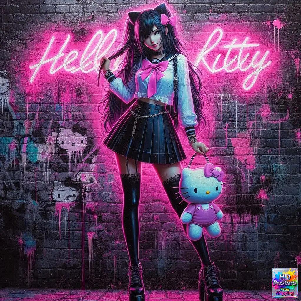“Neon Doll” – Electric Street Art Edition (Mulitple Selections)