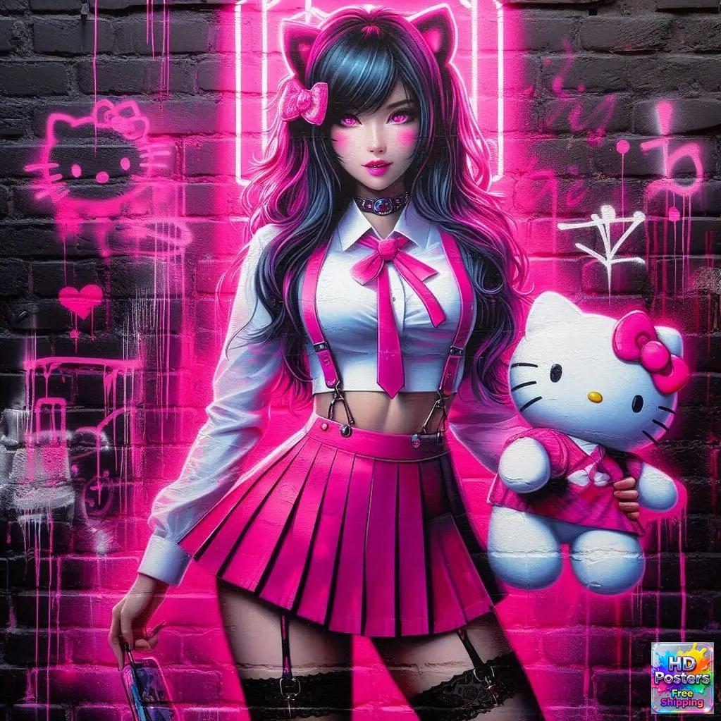 “Neon Doll” – Electric Street Art Edition (Mulitple Selections)