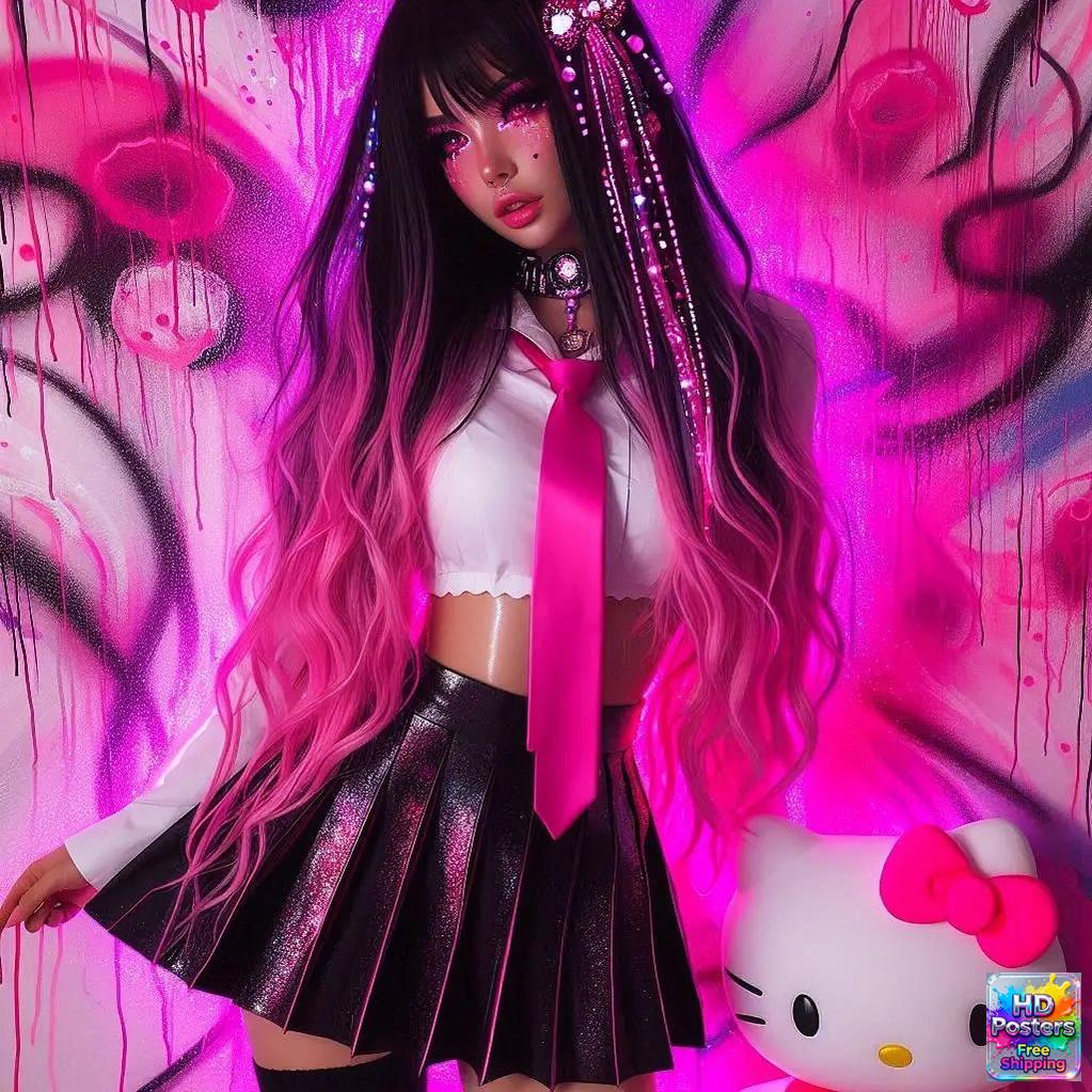 “Neon Doll” – Electric Street Art Edition (Mulitple Selections)