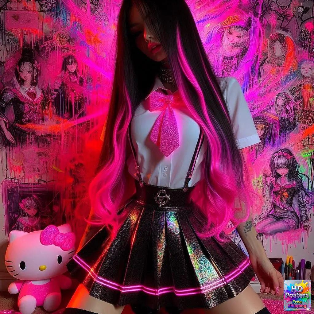 “Neon Doll” – Electric Street Art Edition (Mulitple Selections)