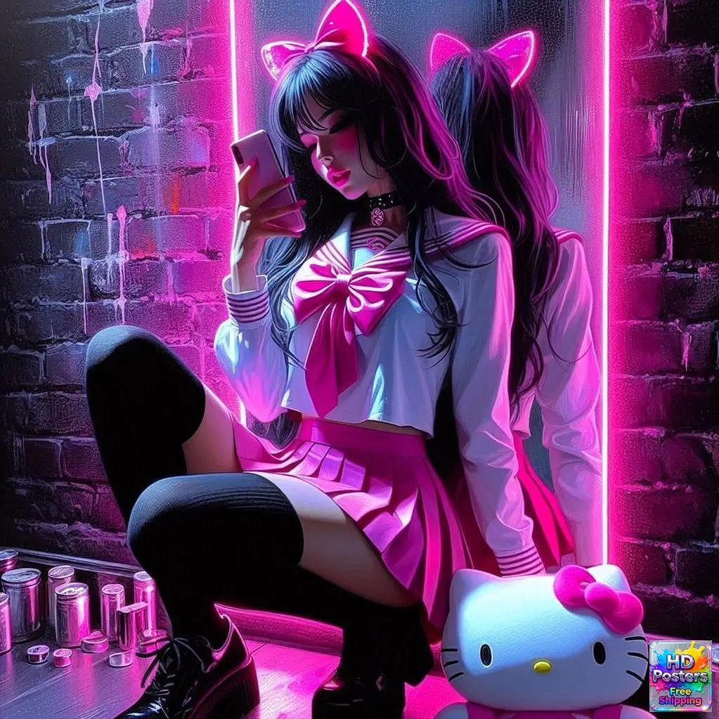 “Neon Doll” – Electric Street Art Edition (Mulitple Selections)