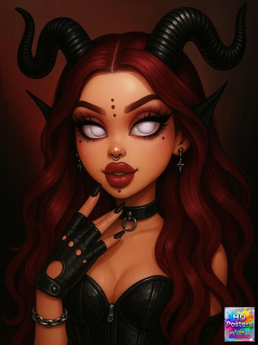 “Retro Hotline” – 4K Y2K Bratz Babe Aesthetic Poster (Mulitple Selections)