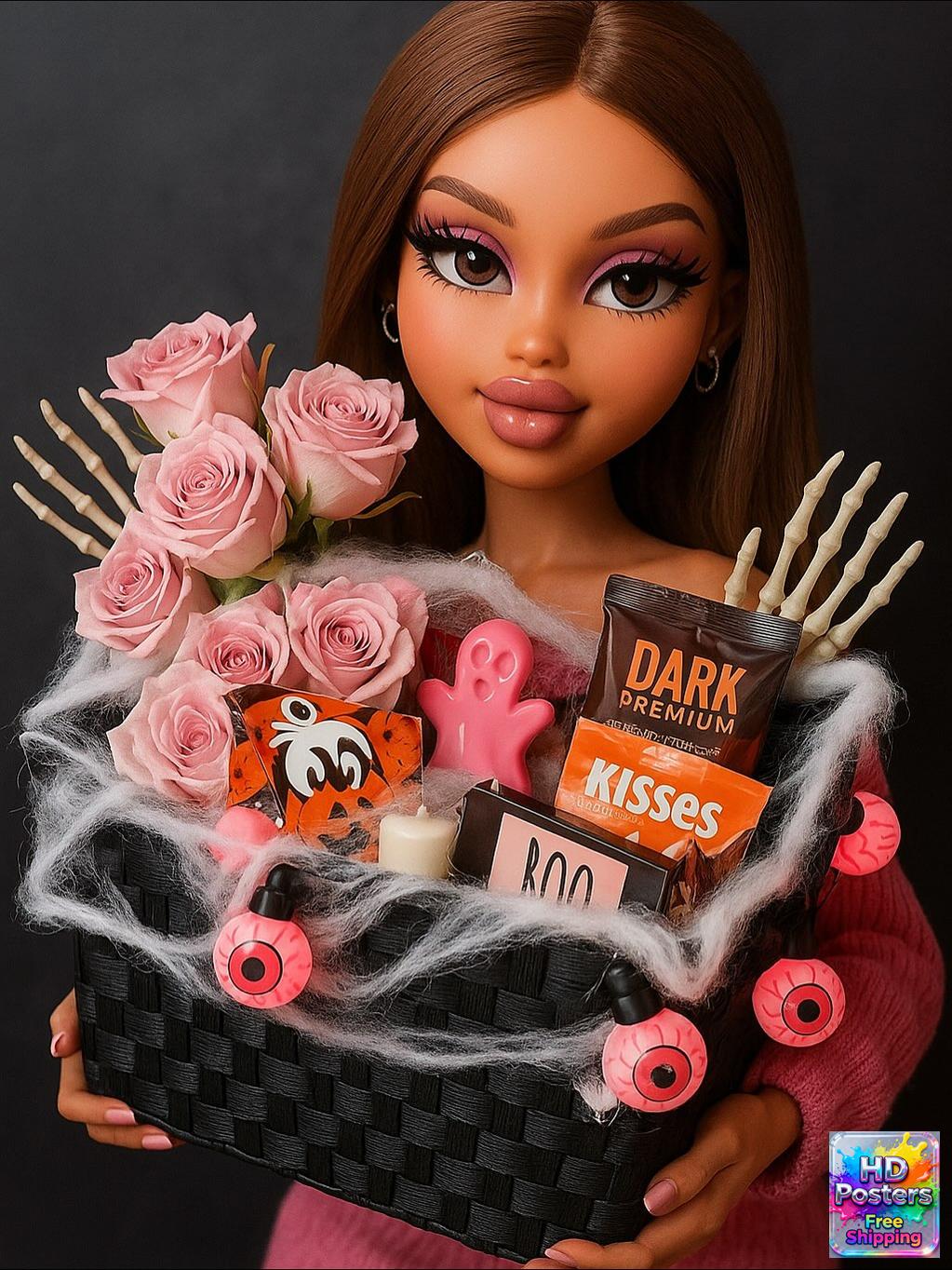 “Retro Hotline” – 4K Y2K Bratz Babe Aesthetic Poster (Mulitple Selections)