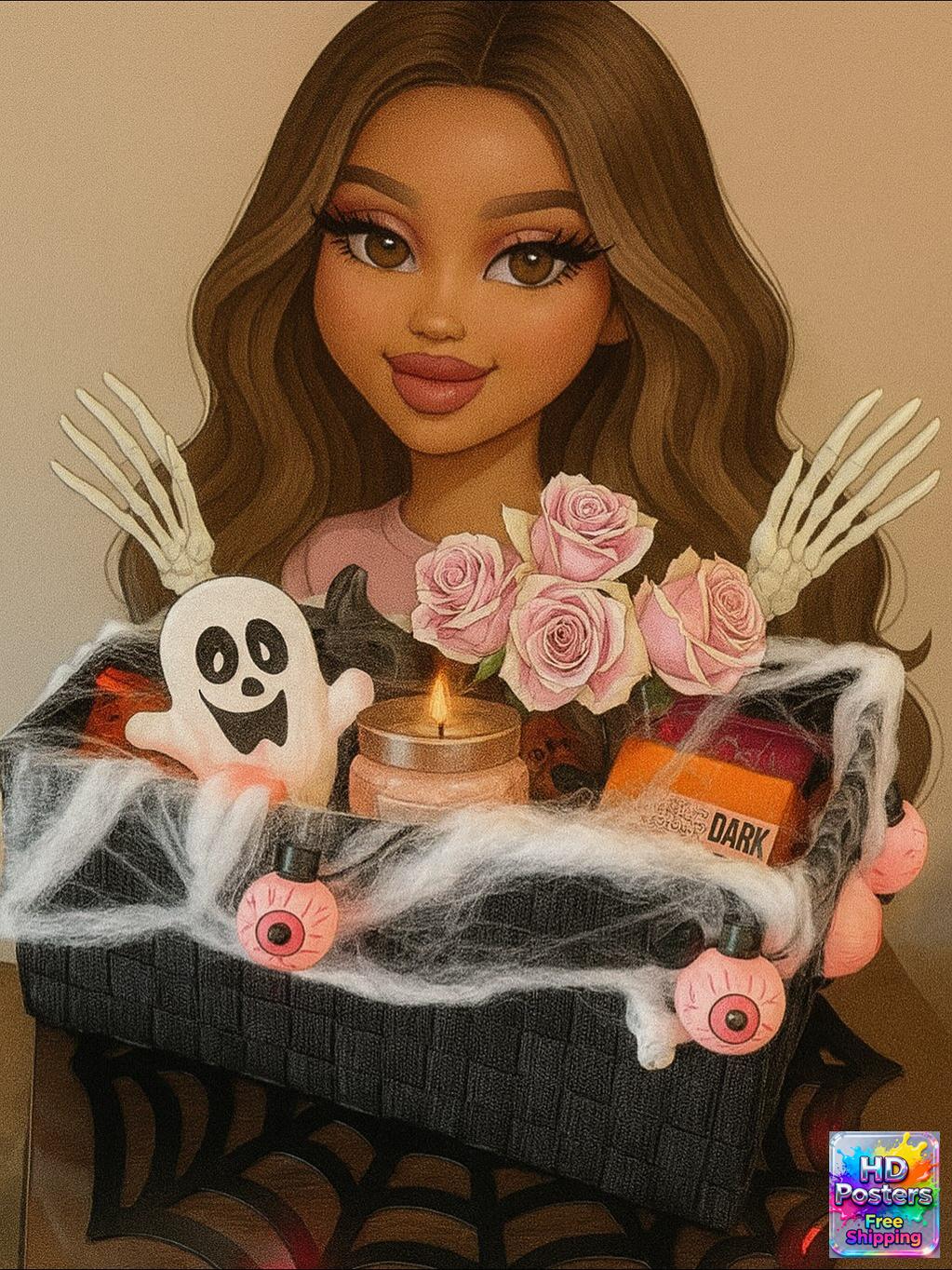 “Retro Hotline” – 4K Y2K Bratz Babe Aesthetic Poster (Mulitple Selections)