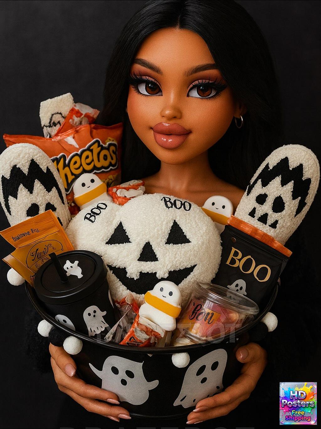 “Retro Hotline” – 4K Y2K Bratz Babe Aesthetic Poster (Mulitple Selections)