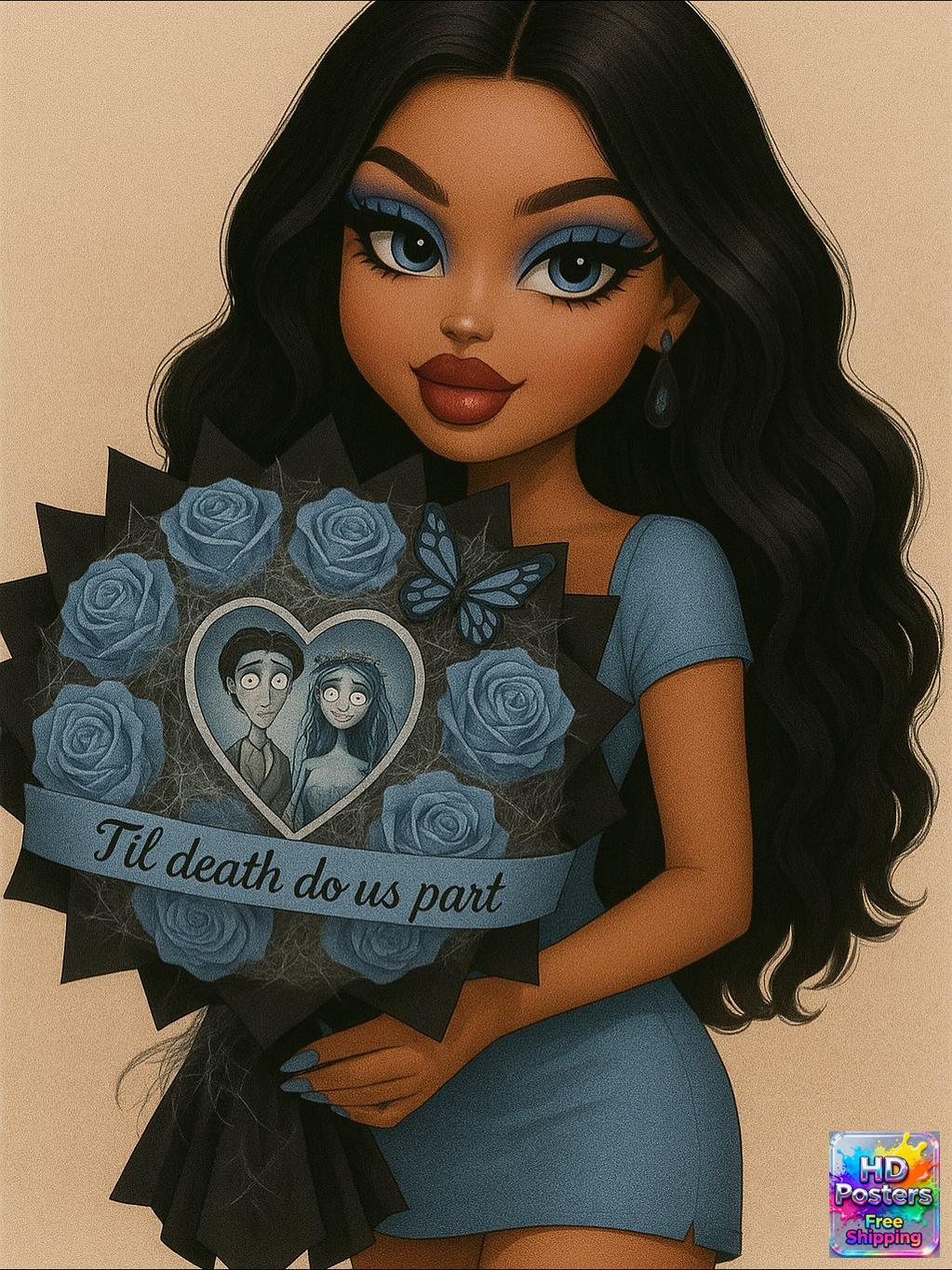 “Retro Hotline” – 4K Y2K Bratz Babe Aesthetic Poster (Mulitple Selections)