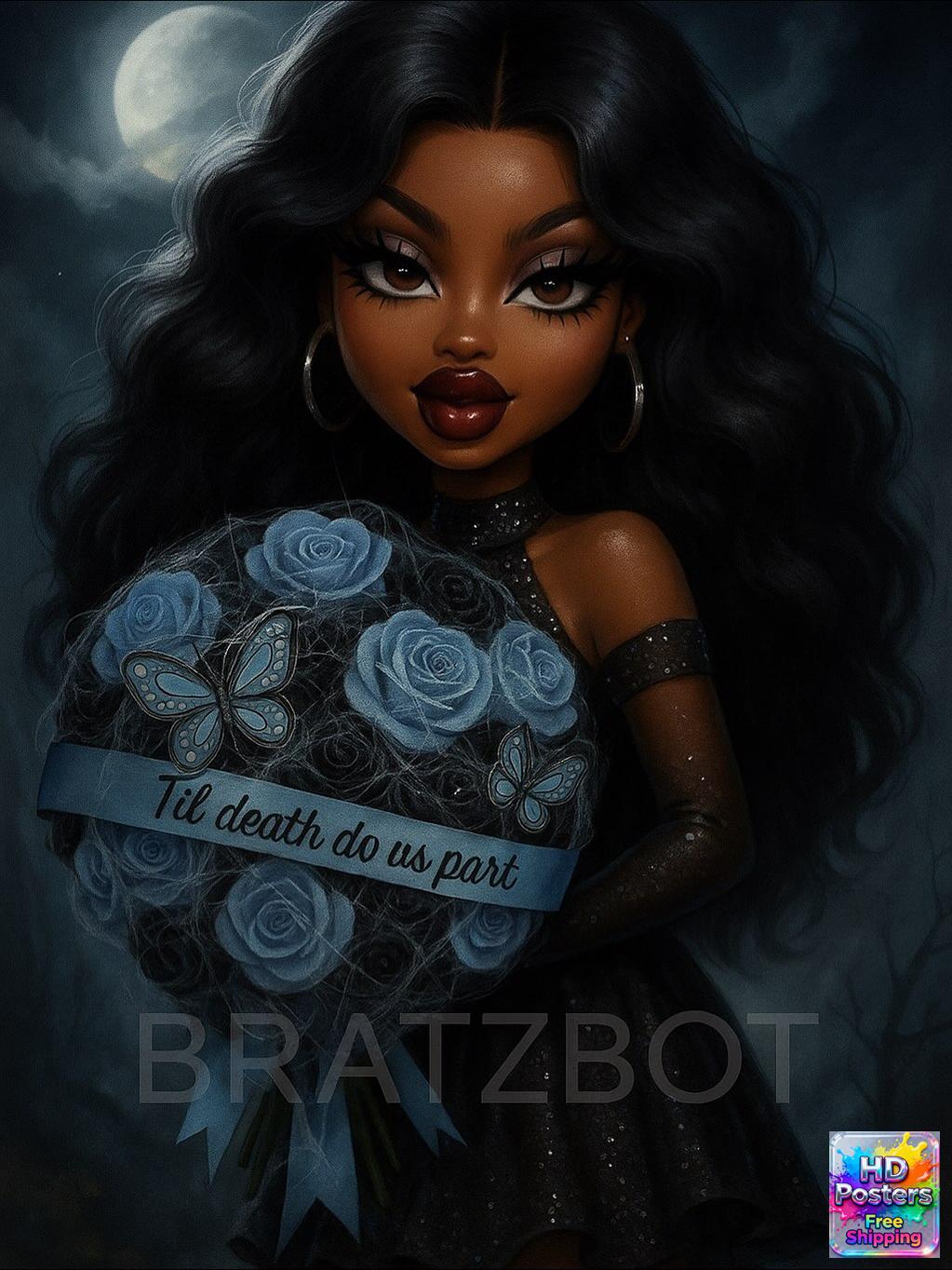 “Retro Hotline” – 4K Y2K Bratz Babe Aesthetic Poster (Mulitple Selections)