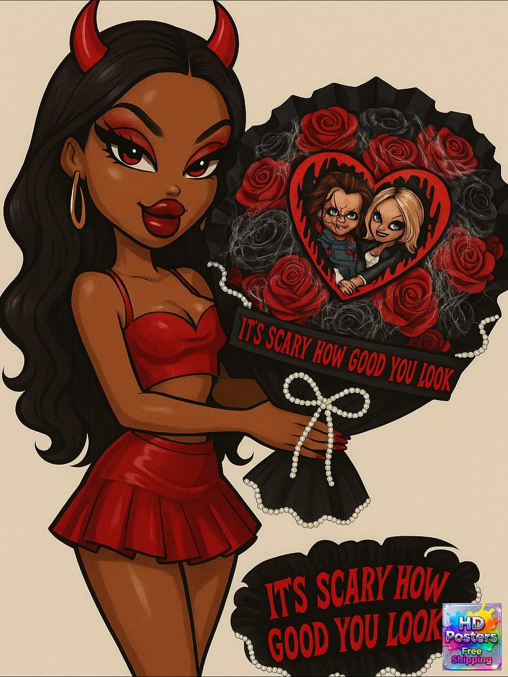 “Retro Hotline” – 4K Y2K Bratz Babe Aesthetic Poster (Mulitple Selections)