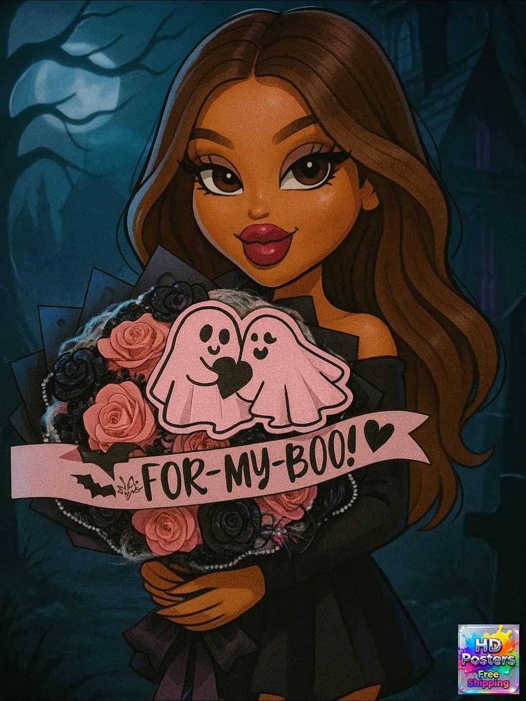 “Retro Hotline” – 4K Y2K Bratz Babe Aesthetic Poster (Mulitple Selections)