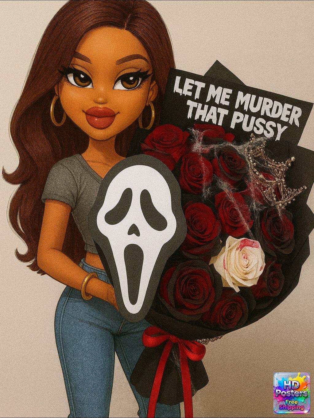 “Retro Hotline” – 4K Y2K Bratz Babe Aesthetic Poster (Mulitple Selections)