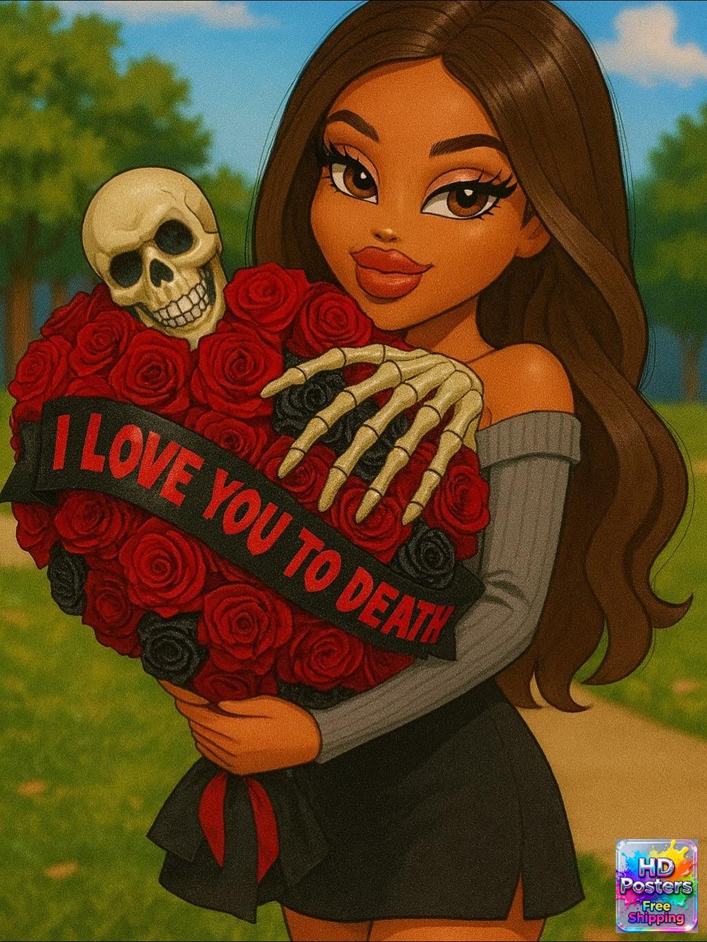 “Retro Hotline” – 4K Y2K Bratz Babe Aesthetic Poster (Mulitple Selections)