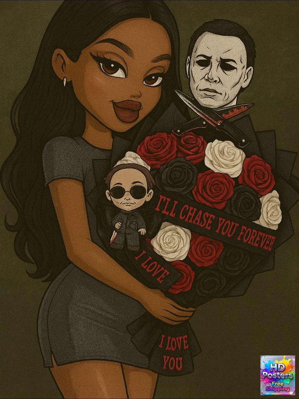 “Retro Hotline” – 4K Y2K Bratz Babe Aesthetic Poster (Mulitple Selections)