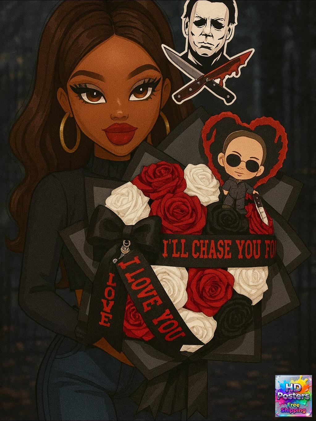 “Retro Hotline” – 4K Y2K Bratz Babe Aesthetic Poster (Mulitple Selections)