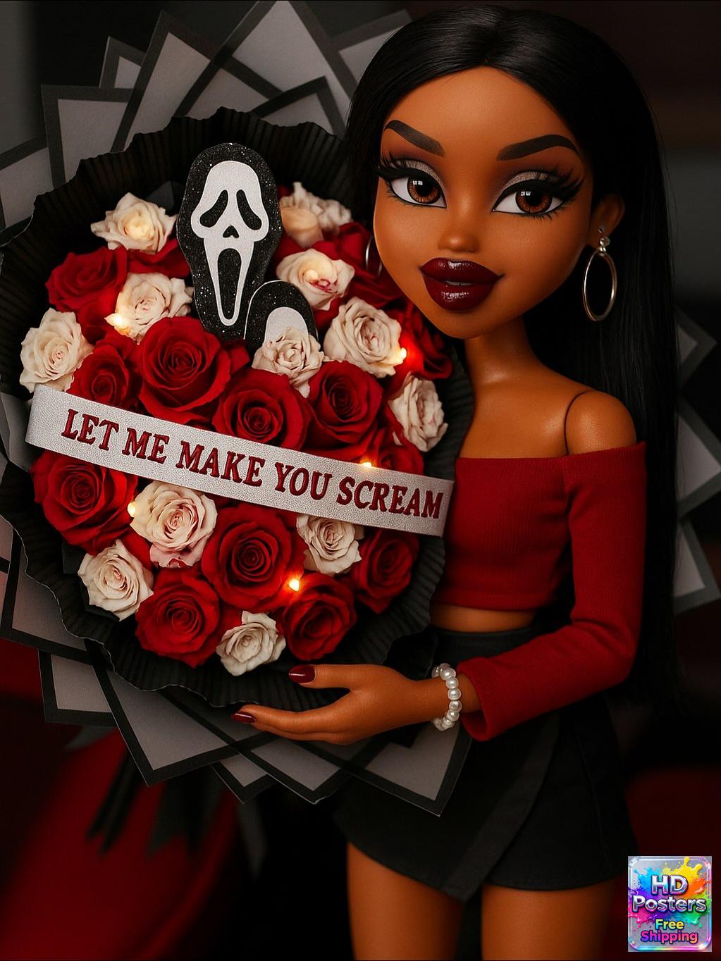 “Retro Hotline” – 4K Y2K Bratz Babe Aesthetic Poster (Mulitple Selections)