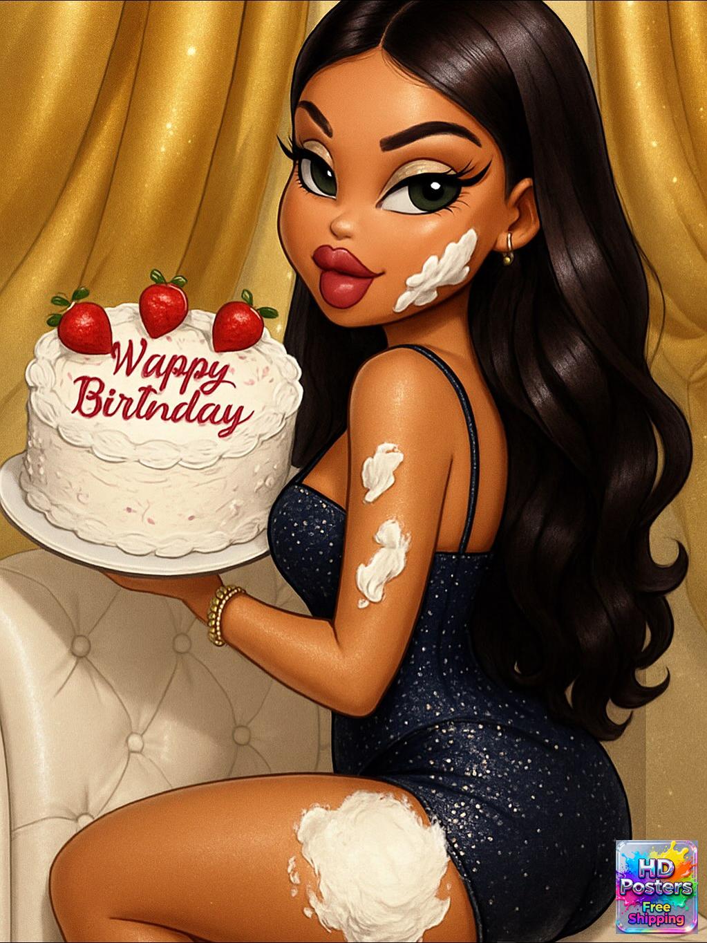 “Retro Hotline” – 4K Y2K Bratz Babe Aesthetic Poster (Mulitple Selections)