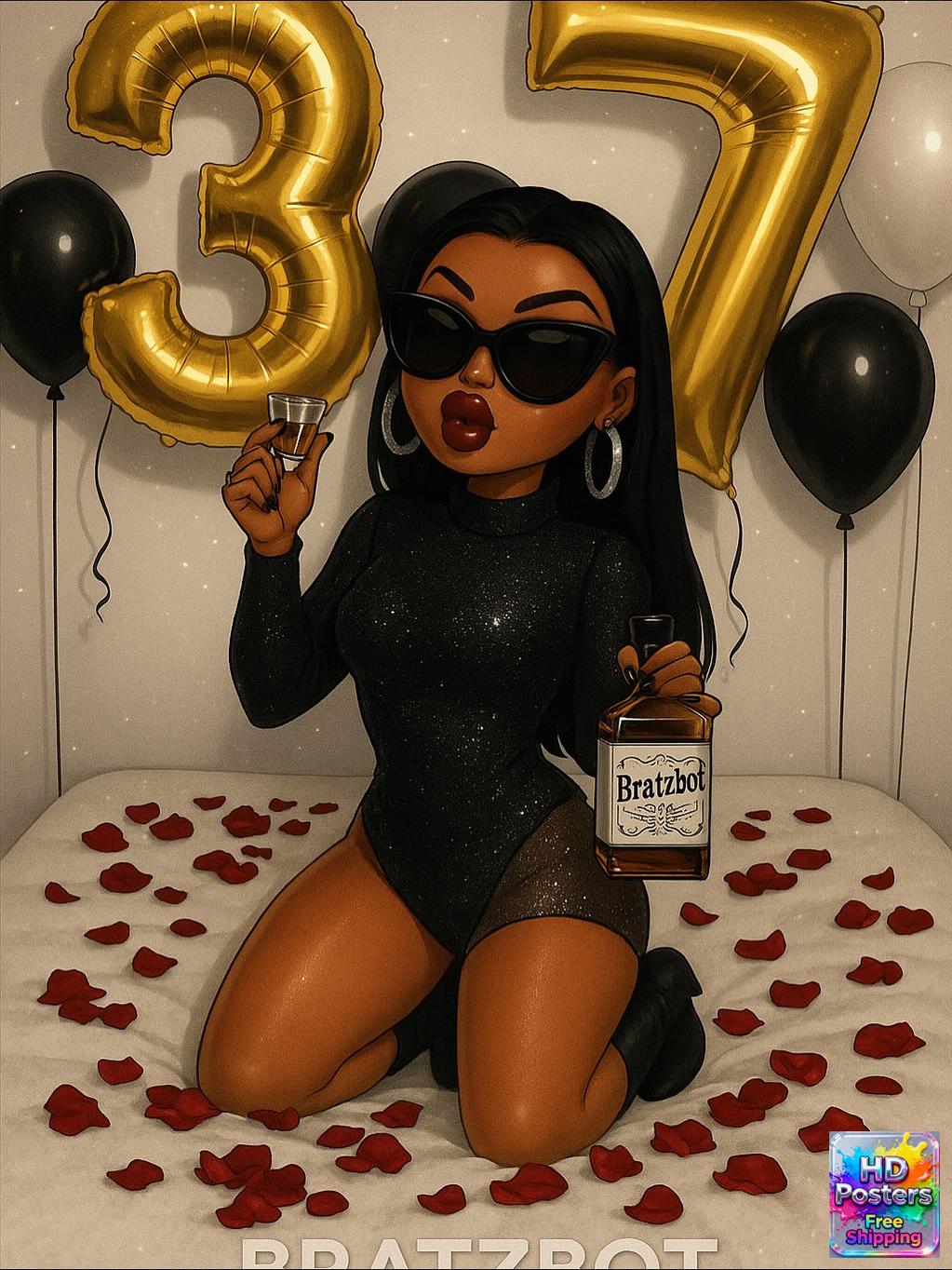 “Retro Hotline” – 4K Y2K Bratz Babe Aesthetic Poster (Mulitple Selections)