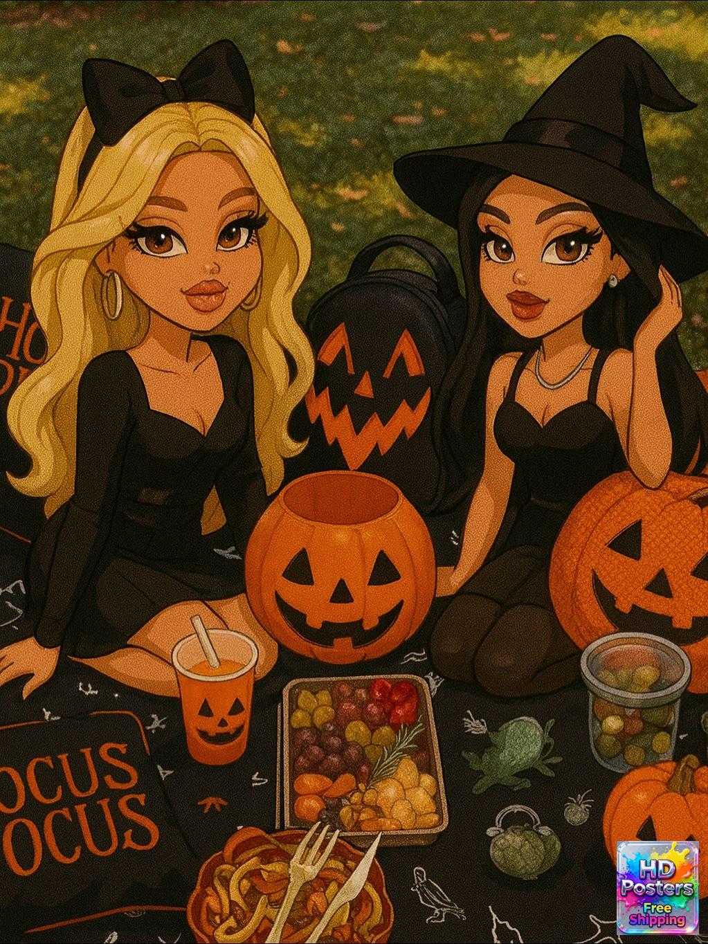 “Retro Hotline” – 4K Y2K Bratz Babe Aesthetic Poster (Mulitple Selections)