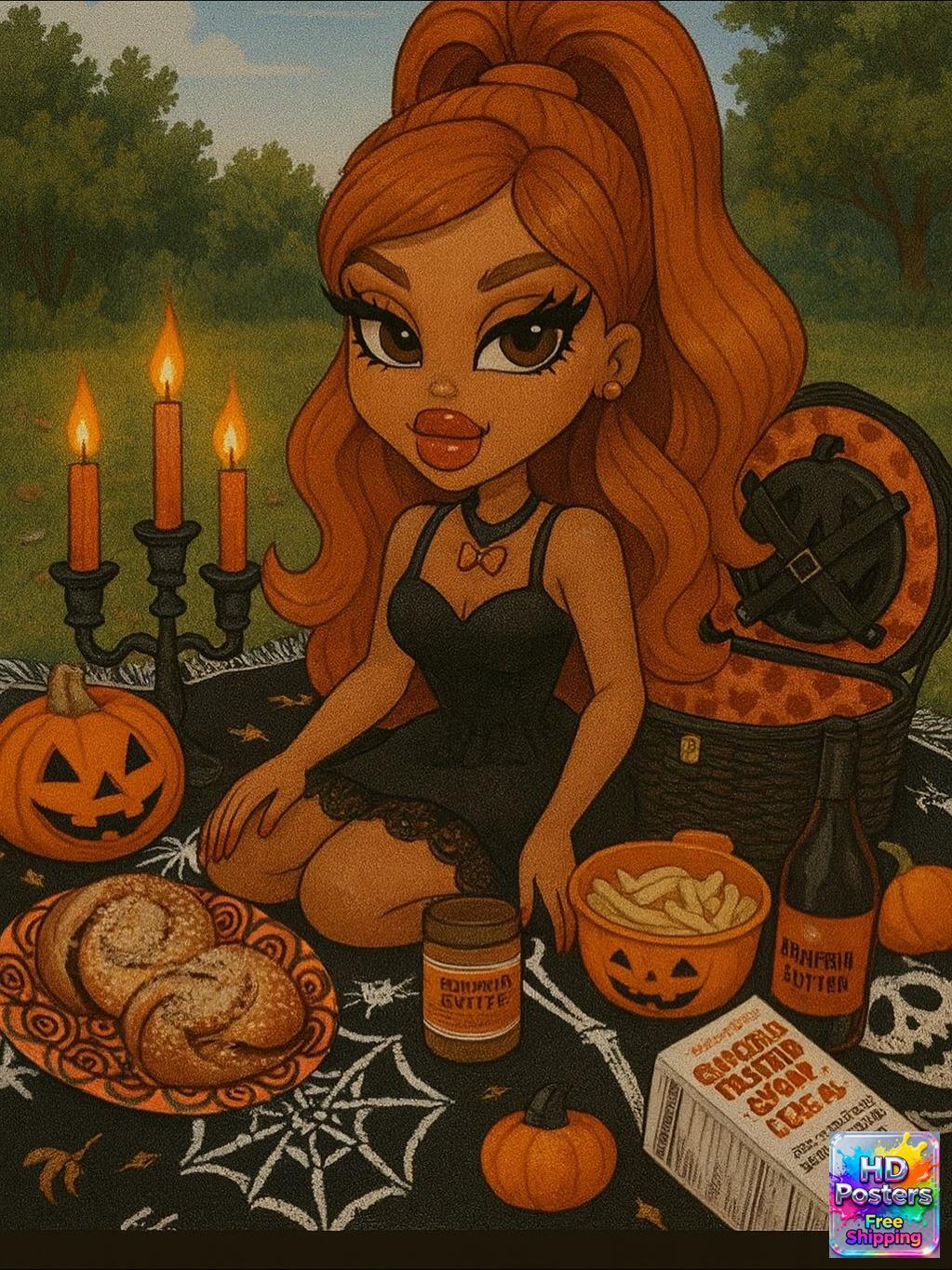 “Retro Hotline” – 4K Y2K Bratz Babe Aesthetic Poster (Mulitple Selections)