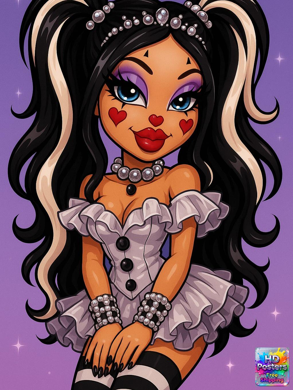 “Retro Hotline” – 4K Y2K Bratz Babe Aesthetic Poster (Mulitple Selections)