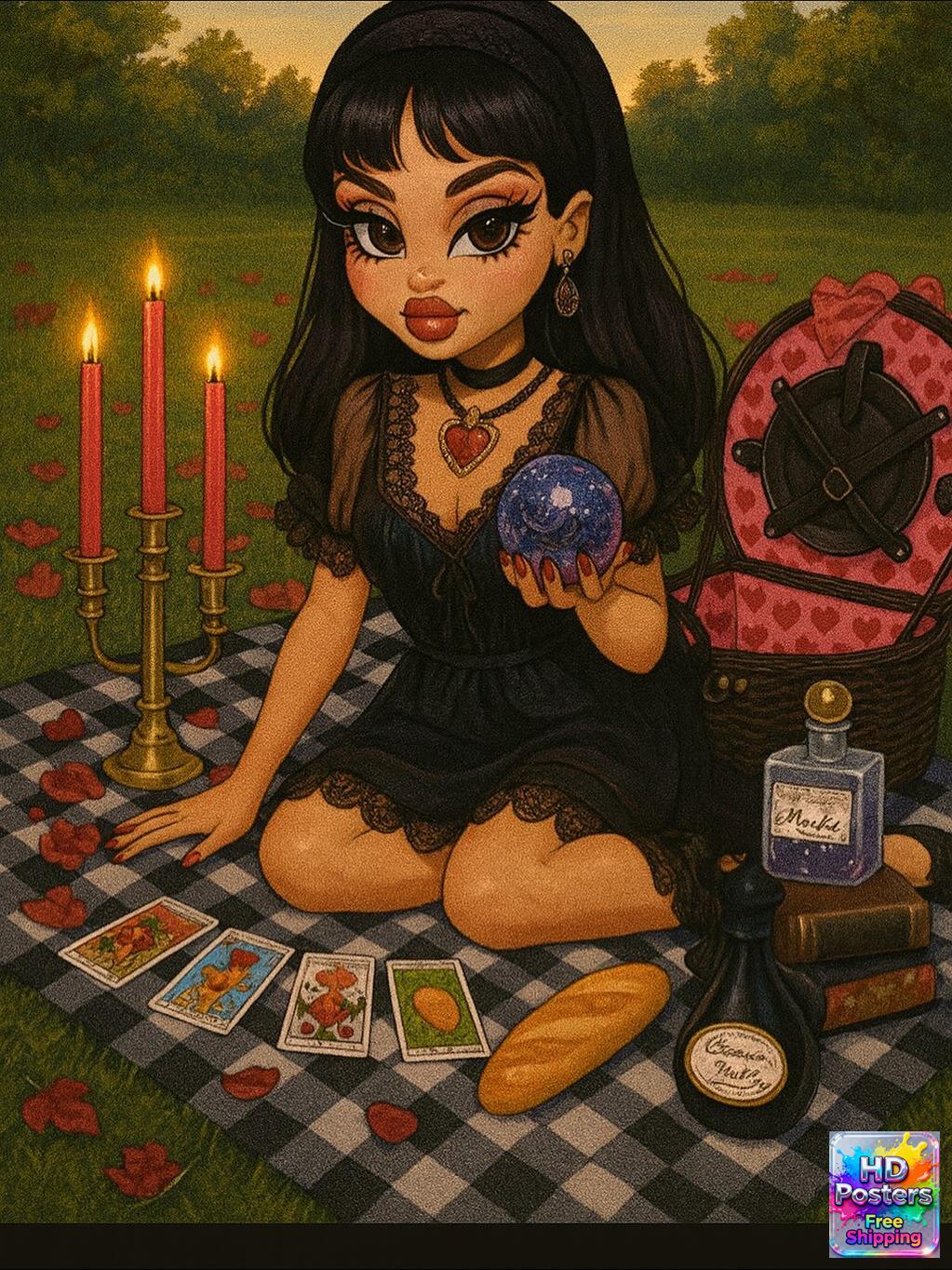 “Retro Hotline” – 4K Y2K Bratz Babe Aesthetic Poster (Mulitple Selections)