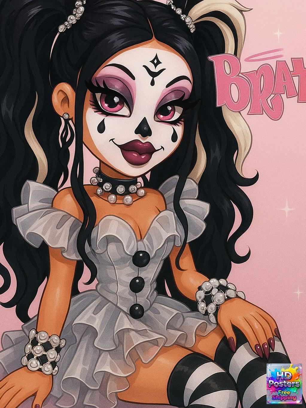 “Retro Hotline” – 4K Y2K Bratz Babe Aesthetic Poster (Mulitple Selections)