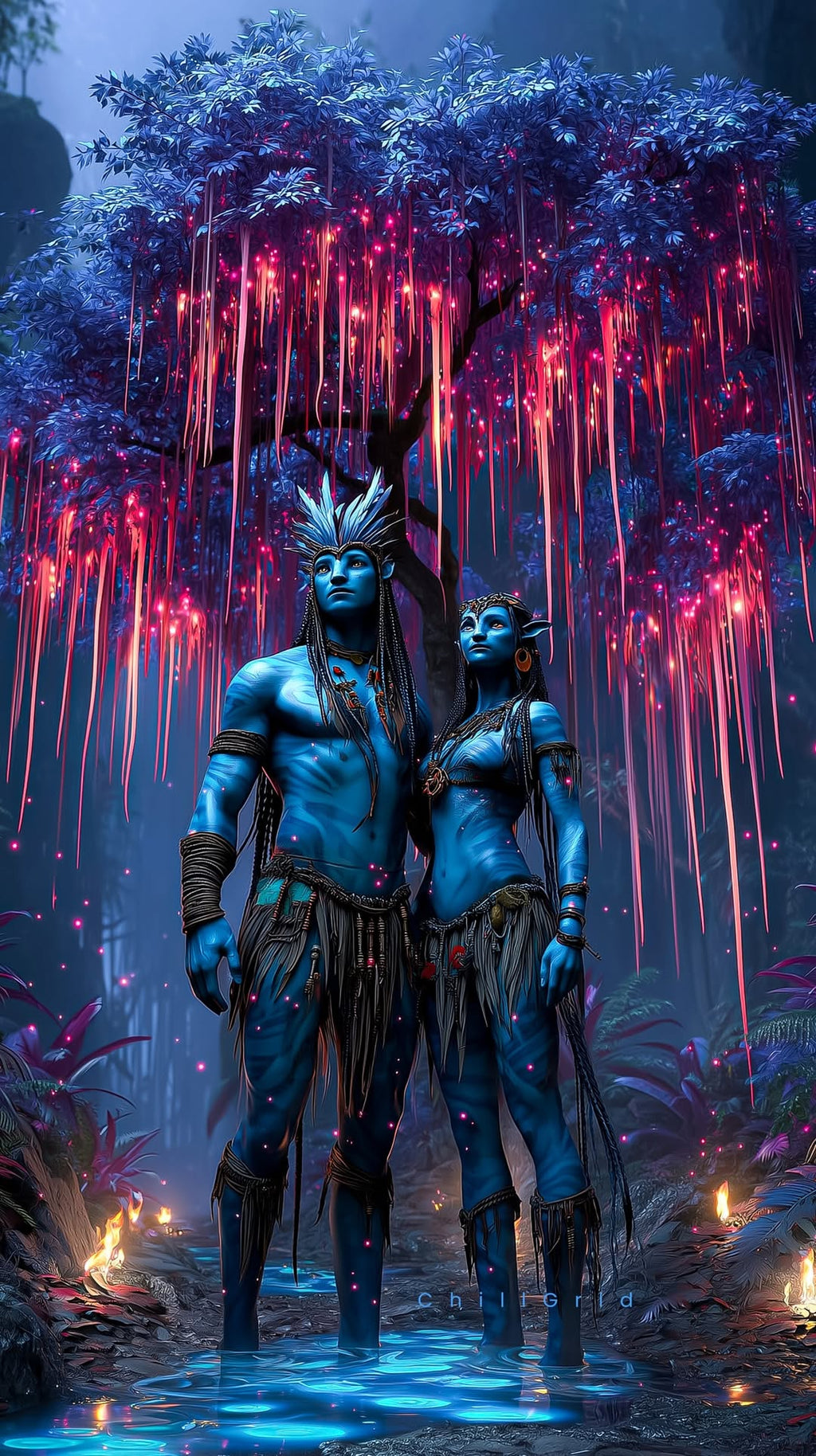 “Spirit of the Flame” – 4K Elemental Avatar Poster (Mulitple Selections)