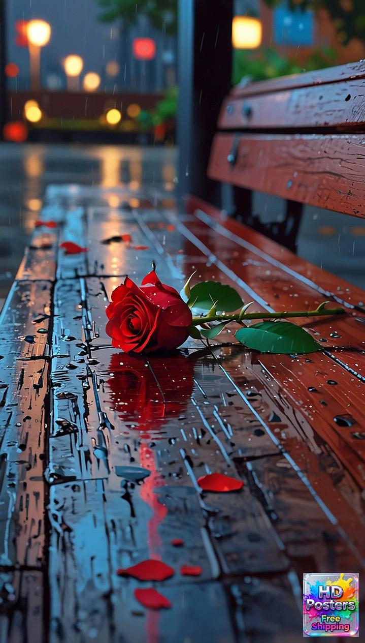 “The Last Rose” – Rainfall Reflection Edition (Mulitple Selections)