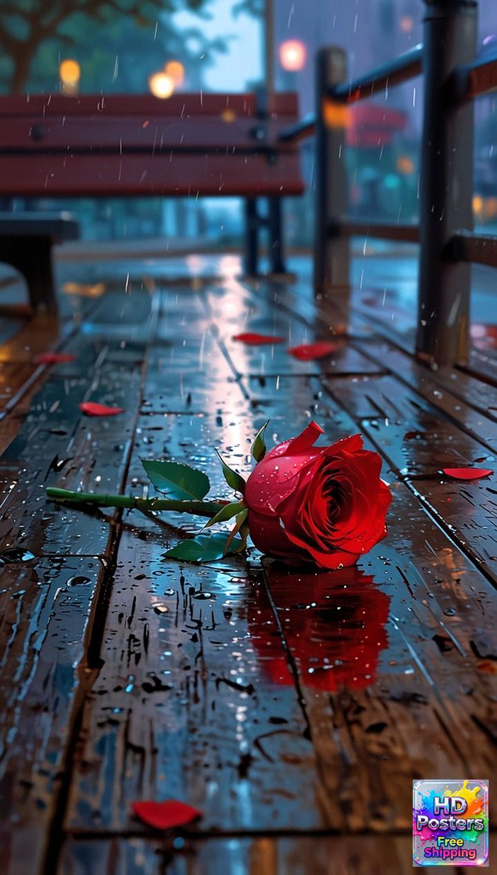 “The Last Rose” – Rainfall Reflection Edition (Mulitple Selections)