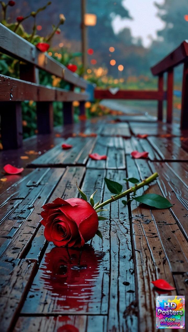 “The Last Rose” – Rainfall Reflection Edition (Mulitple Selections)