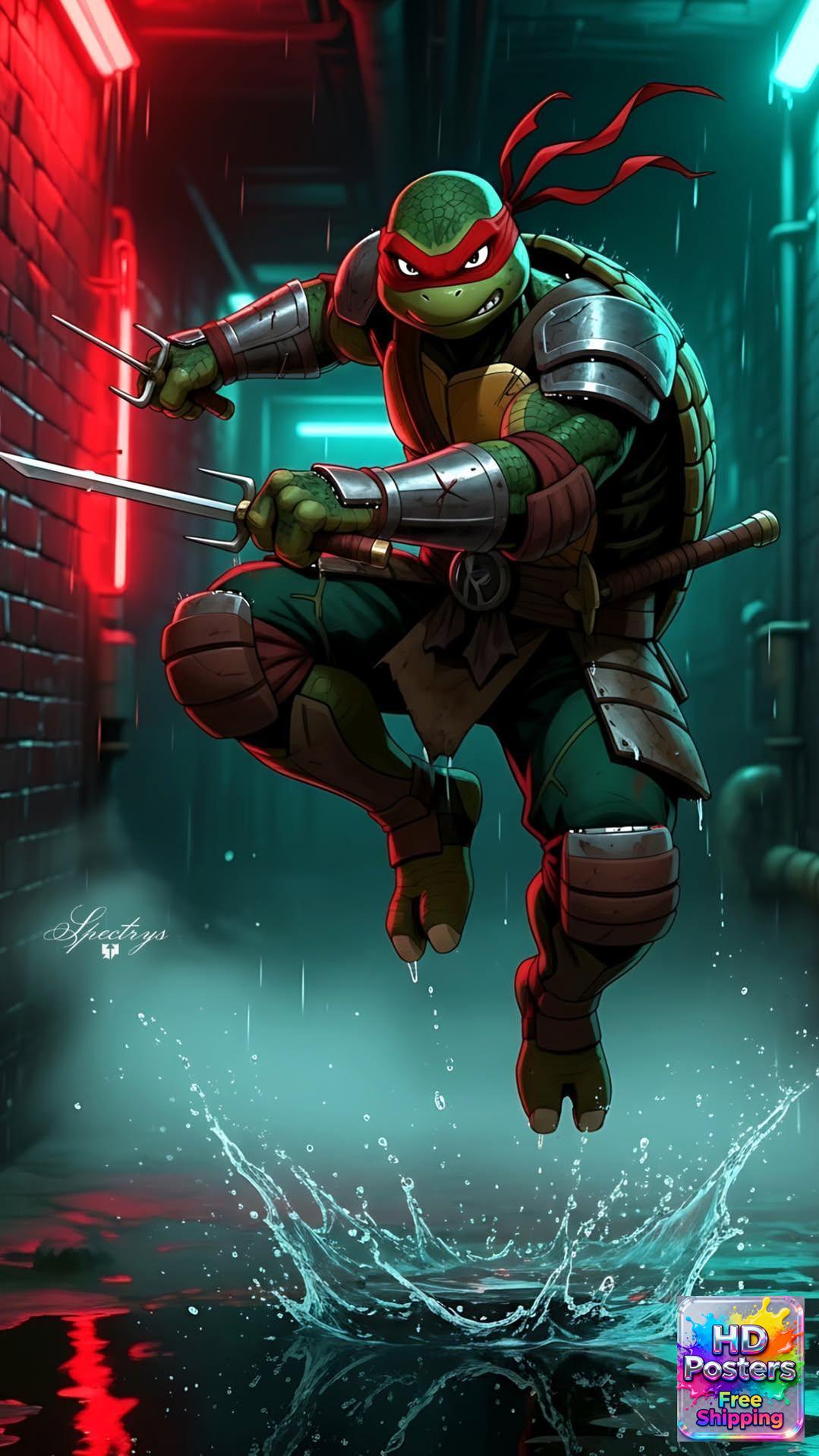 “The Tech Ninja” – 4K Neon Intelligence Edition Poster (Mulitple Selections)