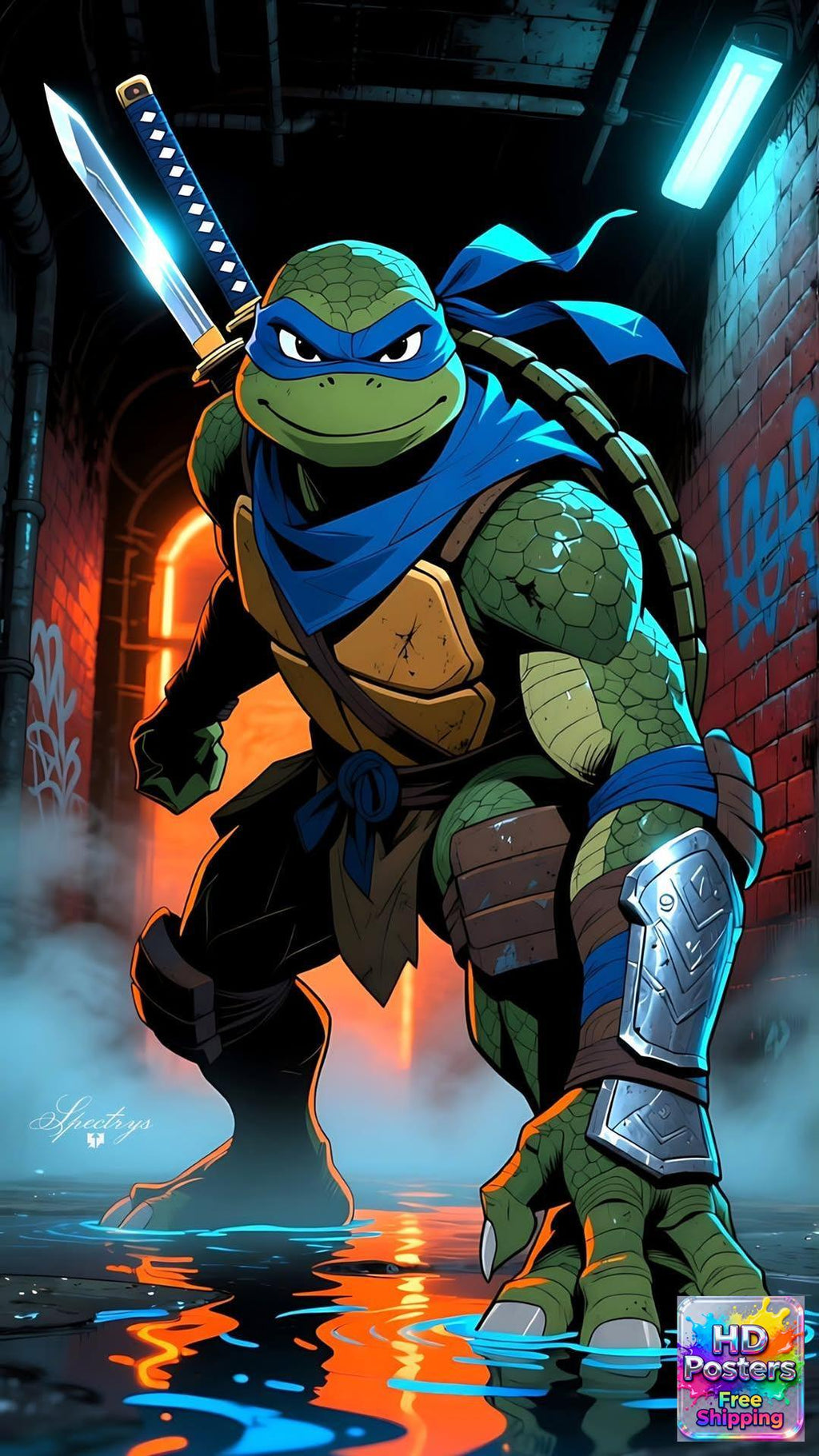 “The Tech Ninja” – 4K Neon Intelligence Edition Poster (Mulitple Selections)