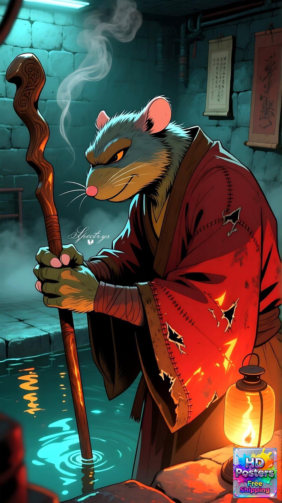 “The Tech Ninja” – 4K Neon Intelligence Edition Poster (Mulitple Selections)