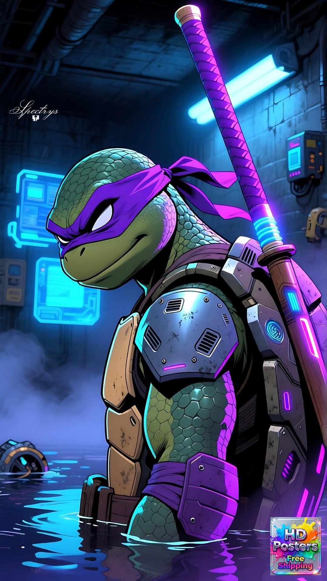 “The Tech Ninja” – 4K Neon Intelligence Edition Poster (Mulitple Selections)