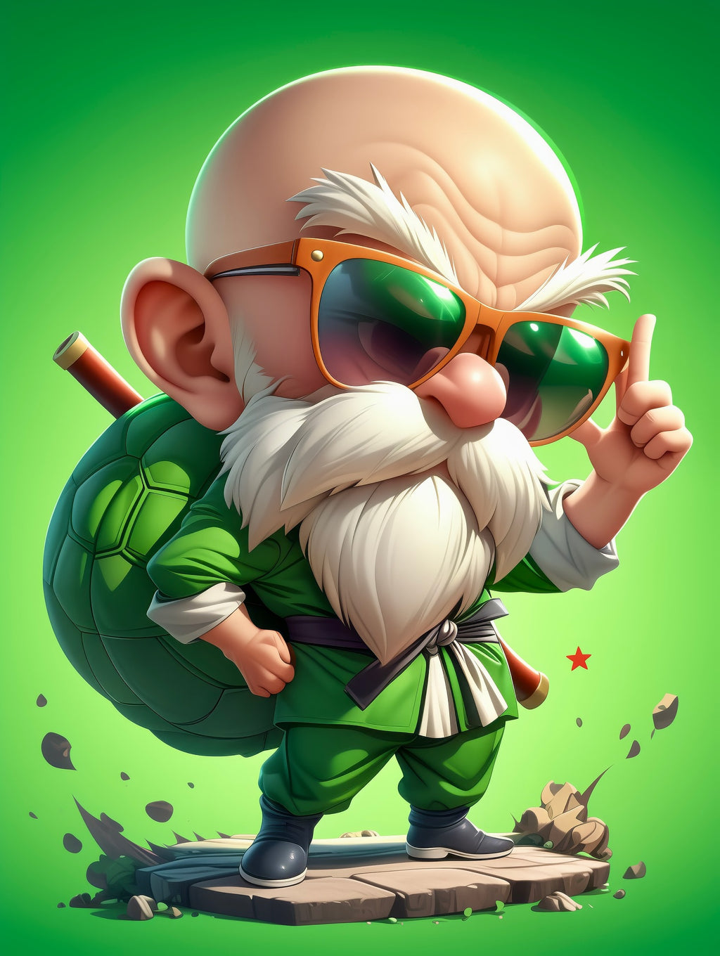 “The Turtle Sensei” – 4K Legendary Master Poster (Mulitple Selections)