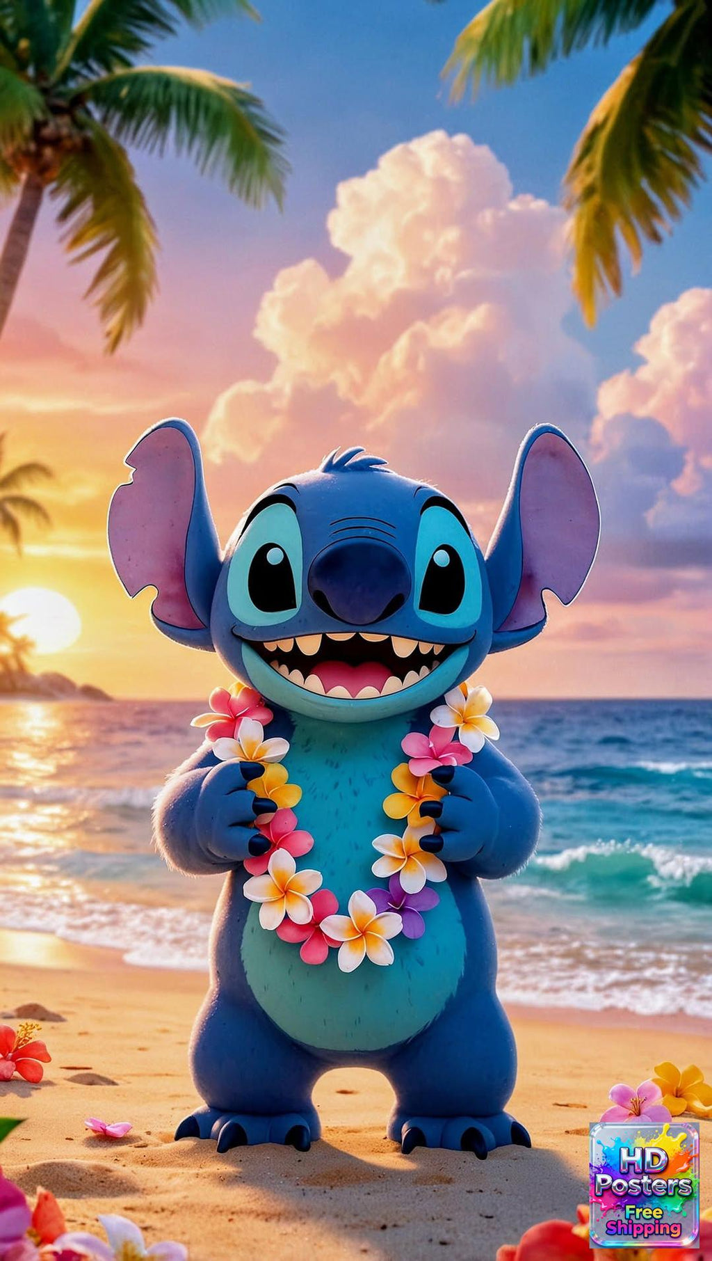 “Whispering Light” – 4K Enchanted Night BluePoster (Mulitple Selections)