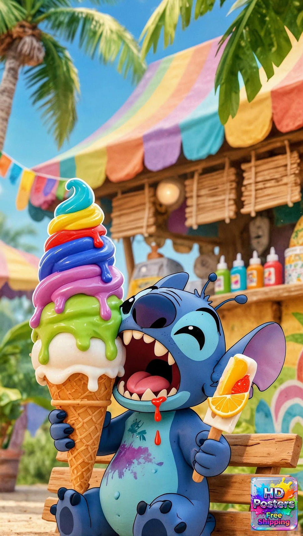 “Whispering Light” – 4K Enchanted Night BluePoster (Mulitple Selections)