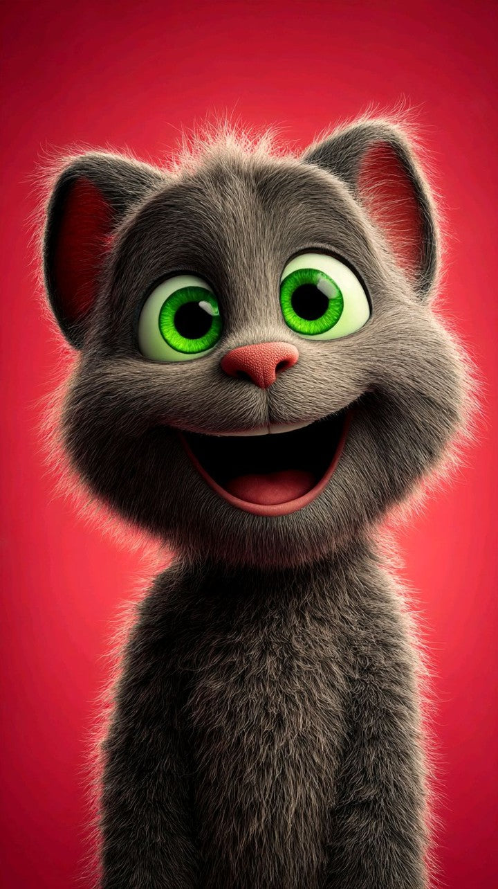 “Happy Vibes” – 4K Animated Cat Energy Poster (Mulitple Selections)